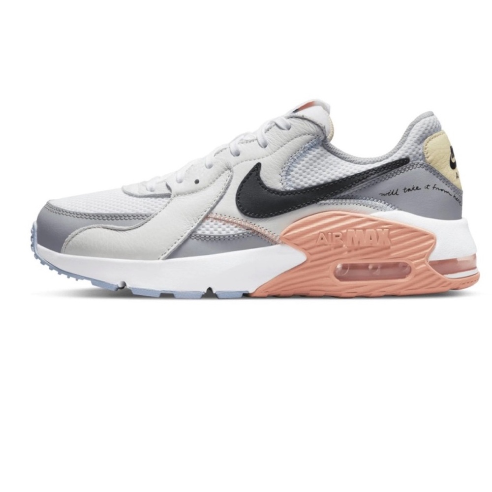Nike Air Max Sneakers in Gray, Black, and Peach